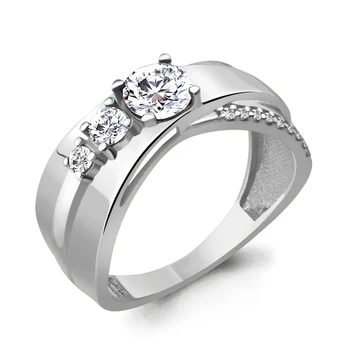 

Silver ring with cubic zirconia Swarovski