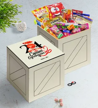 

Personalized Dear Teacher In Wooden Box Nostalgic Lezzetler Gift Seti-10