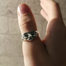 Creative Cry Face Rings for Women New Trendy Fashion Female Resizable Ring Jewelry Jewelry