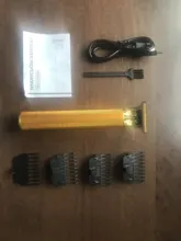 Cortadora de pelo profesional USB para hombre, maquinilla de afeitar inalámbrica de 0mm, para peluquero