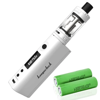 

KangerTech TOPBOX Mini TC OLED Starter Kit 75W with 4ml Atomizer Tank, 0.5 ohm Clapton Coil Head - White