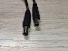 Cable divisor de potencia de 2,1x5,5mm para cámara CCTV, accesorios de seguridad DVR, tira de luz LED, CC 1 hembra a 2 macho