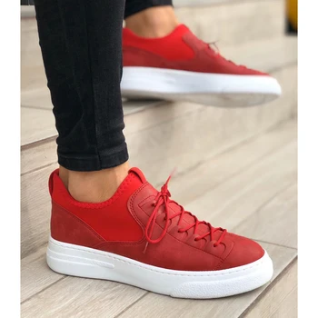 

BA0203 Step-in Casual High Base Red Men 'S Sports Shoes