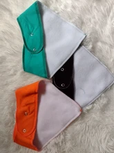 Baberos de algodón suave Unisex para bebé recién nacido, Bandana de Color sólido, broches ajustables, toalla de Saliva para niños y niñas