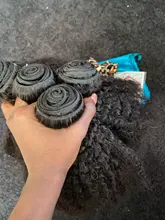 Extensión de pelo rizado Afro, 1-2-3-4, oferta de extensiones de cabello humano Remy, Color Natural, 100%, 8-20 pulgadas