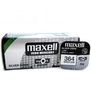 

Pilas de boton Maxell bateria original Oxido de Plata SR621SW blister 5X Uds