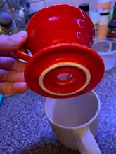 Motor de gotero de café de cerámica, taza de filtro de goteo de café de estilo V60, soporte separado para 1-4 tazas