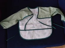 Babero de bebé de dibujos animados para niños, babero impermeable con bolsillo para comer, delantal de manga larga de dibujo, paño para eructar