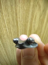 Anillo de rana Vintage bohemio para mujer, diseño artístico, apertura Retro ajustable, anillos llamativos para mujer, regalo de Color plata