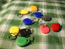 RFID 125 khz EM4100 etiqueta para llave Keyfobs, Chip de anillo, etiquetas TK4100, solo lectura de 125 khz