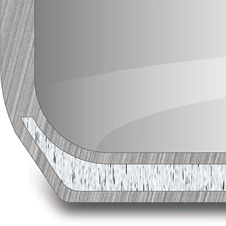 Кастрюля с крышкой RONDELL RDS-810(Объем 4,8 л, подходит для всех типов плит, нержавеющая сталь
