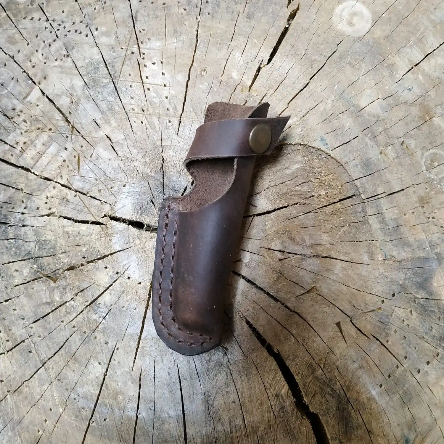 100% Genuine Leather Knife Sheath, for Opinel No 8 Knives, can be attached to the belt, Knife Protective Cover, Holster, Cowhide tool box chest
