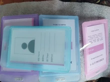 De calidad de lujo, 614 varios TARJETA DE funda de credencial de identificación claro Banco tarjeta de crédito titular de la placa de accesorios llavero cadena Clips