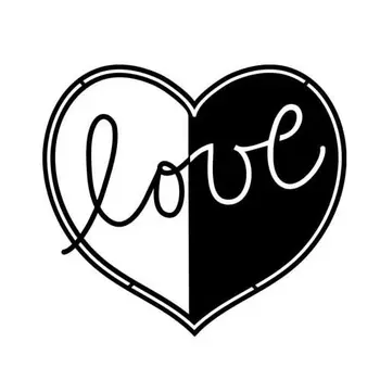 

Stencil-silhouette marabu 15*15 cm (007 heart love)