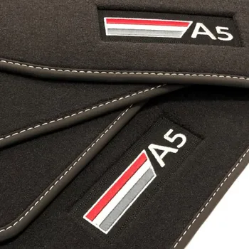 

Audi A5 F5A Sportback mats (2017-current) Velour logo