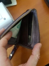 Monedero Vintage para hombre, Mini Cartera Original de cuero, bolsa de almacenamiento portátil para llaves, Tarjetero con cremallera