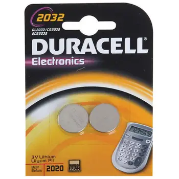 

Duracell Pack 2 lithium batteries button Dl2032 ,3V electronic batteries