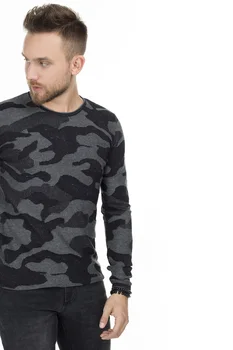 

Cazador Patterned Cycling Collar Sweater MALE PULLOVER JAZZ 3804