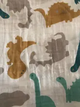 Manta de muselina para bebé, pañal de algodón de 120cm x 110cm, mantas para recién nacidos, gasa para el baño, saco de dormir para bebé, funda para cochecito