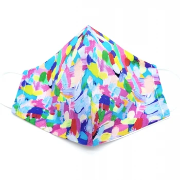 

Adult reusable face mask fabric funny design, washable with filter opening.