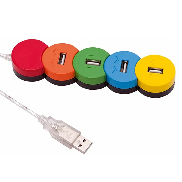 4-Порты и разъёмы usb-хаб разноцветный 149523