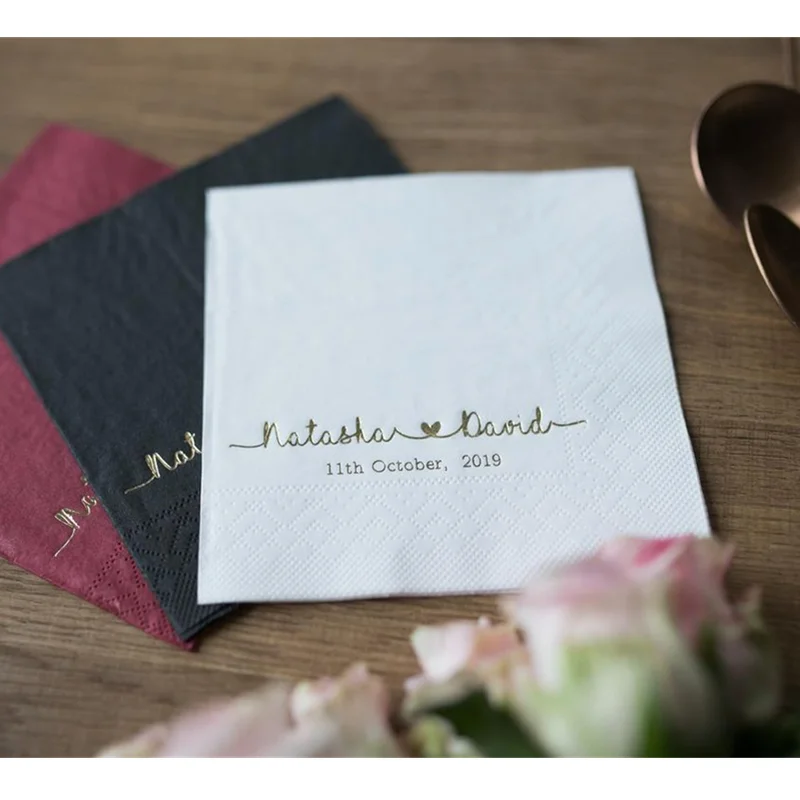 Personalized Napkins, Cocktail Napkins, Custom Napkins, Event Favors