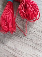 Cordón de nailon rojo de 10 metros/lote, 0,8/1,0mm, hilo de macramé con nudo chino, pulsera trenzada, borlas, hilo para ABALORIOS