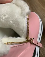 Ankle-Boots Plush Girls Boys Winter Flat Zipper ISSIENA Down with PU Snow Snow