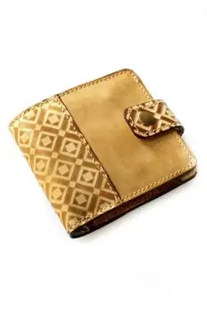 

KAZHAN портмоне ручная работа 100% натуральная кожа PM 17.1 BG бежевый цвет