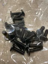 Hex-Drive Screw Furniture-Screws Flat-Head Black M8 M5 M6 Hypotenuse Down-Side 10/20pcs