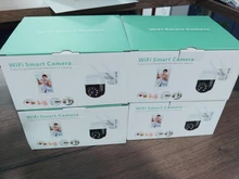 Smar 2 unids/lote 1080P 3MP 5MP PTZ al aire libre de la cámara IP inalámbrica 4X Zoom Digital velocidad WiFi CCTV de seguridad Ai humanoide de detección