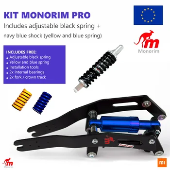 

KIT Suspension MONORIM Xiaomi M365 |Includes BLUE spring and adjustable BLACK spring, the two MONORIM suspensions in a PACK
