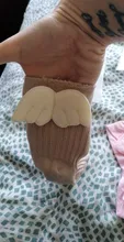 Calcetines de algodón hasta la rodilla para niñas pequeñas, de ala de Ángel, para verano y otoño