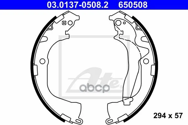 Колодки Тормозные Барабанные Vw Amarok Ate арт. 03.0137-0508.2