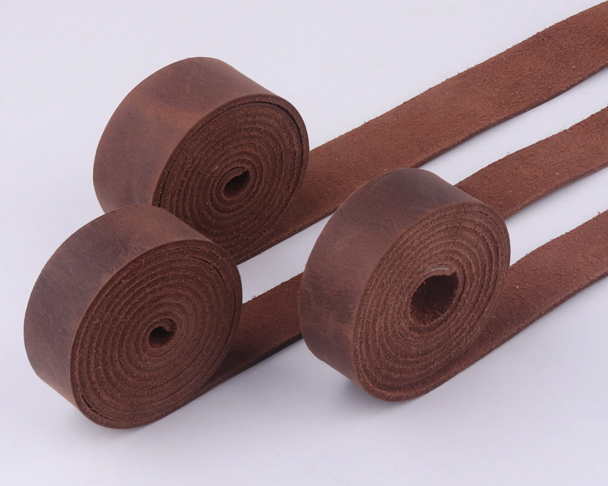 가죽 지갑 스트랩, 벨트 가방 스트랩용 가죽, 천연 가죽 백팩 핸들, 송아지 스트립, 소가죽 공예