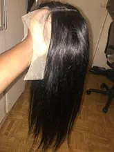 TIANTAI-Peluca de cabello humano liso para mujer, postizo de encaje con cierre de 4x4 28 pulgadas, pelo Remy brasileño con densidad de 150
