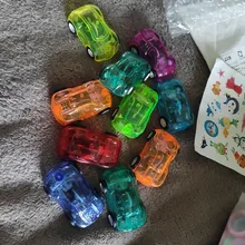 Mini vehículo extraíble de dibujos animados para niños, juguetes de fiesta de cumpleaños para niños, modelo educativo divertido de plástico, juguete para regalo, 1 ud.