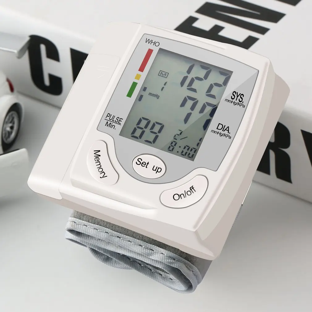 Medical Digital LCD Automatic Wrist Blood Pressure Monitor Bp Tonometer Meter Wrist Sphygmomanometer Tansiyon Aleti Tensiometer blood pressure monitor,blood pressure meter