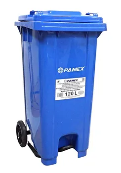 

Garbage container recycling 120 litres with pedal