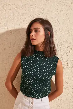 

Trendyol Polka Dot Knitted Blouse TWOSS20BZ1201