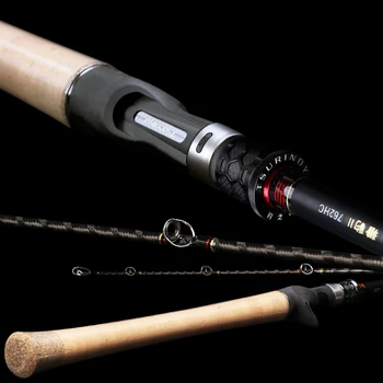 

TSURINOYA Fuji Accessories Baitcasting Rod LEOPARD 762HC 2.31m H Power Fast Action X-CROSSED Carbon Snakhead Game Fishing Rod