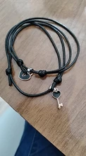 Conjunto de 2 uds. De pulsera de moda para parejas, brazalete de cuerda de diseño de Color negro con llave de bloqueo, joyas de envío al por mayor y directo