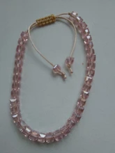 Pulsera con cuentas de cristal para mujer, longitud ajustable, 1 Uds., joyería hecha a mano