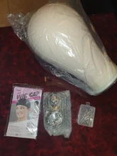 Alileader Peluca de corcho cabeza de bloque de lienzo para mostrar maniquí Peluca de cabeza soporte obtener gratis abrazadera y Tpins de alta calidad