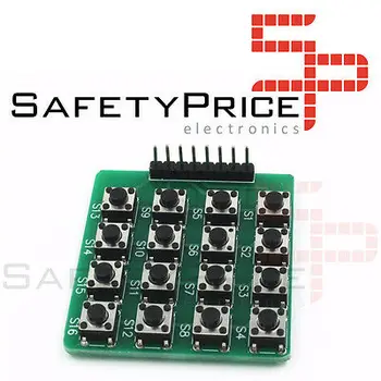

Keyboard 4x4 matrix pushbuttons 16 keys tactil ARDUINO SP