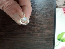 Anillo de compromiso de oro blanco con forma de Luna para mujer y hombre, anillos que se abren ajustables, joyería de lujo