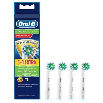 

PACK 4 HEADS REPLACEMENT BRAUN ORAL-B EB50-4 CROSSACTION-PROTECTION ANTI BACTERIAL