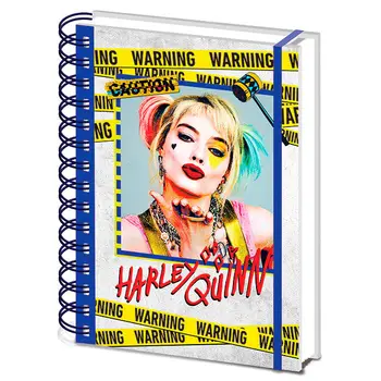 

Notebook A5 Harley Quinn Warning Birds of Prey DC Comics