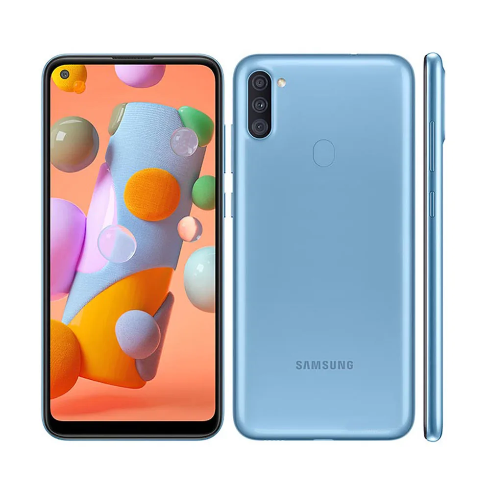 Восстановленный Разблокированный Мобильный телефон Samsung Galaxy A11 A115U экран 6 4 дюйма