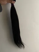 Maxglam-extensiones de cabello humano liso, 30 y 40 pulgadas, brasileño, Remy, extensiones de cabello liso de hueso Natural, tejido de doble trama, 1 paquete
